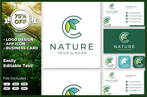 Download Letter C Leaf Plant Organic - Premium Resources