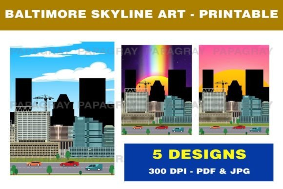 Download Baltimore Skyline Printable Artwork - Printable artwork Collection