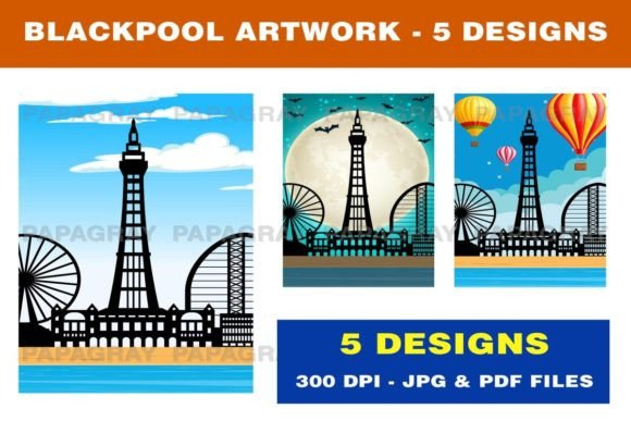 Download Blackpool Skyline Printable Artwork - Printable artwork Collection