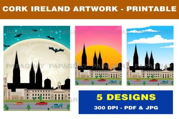 Download Cork Ireland Skyline - Printable Artwork - Printable artwork Collection
